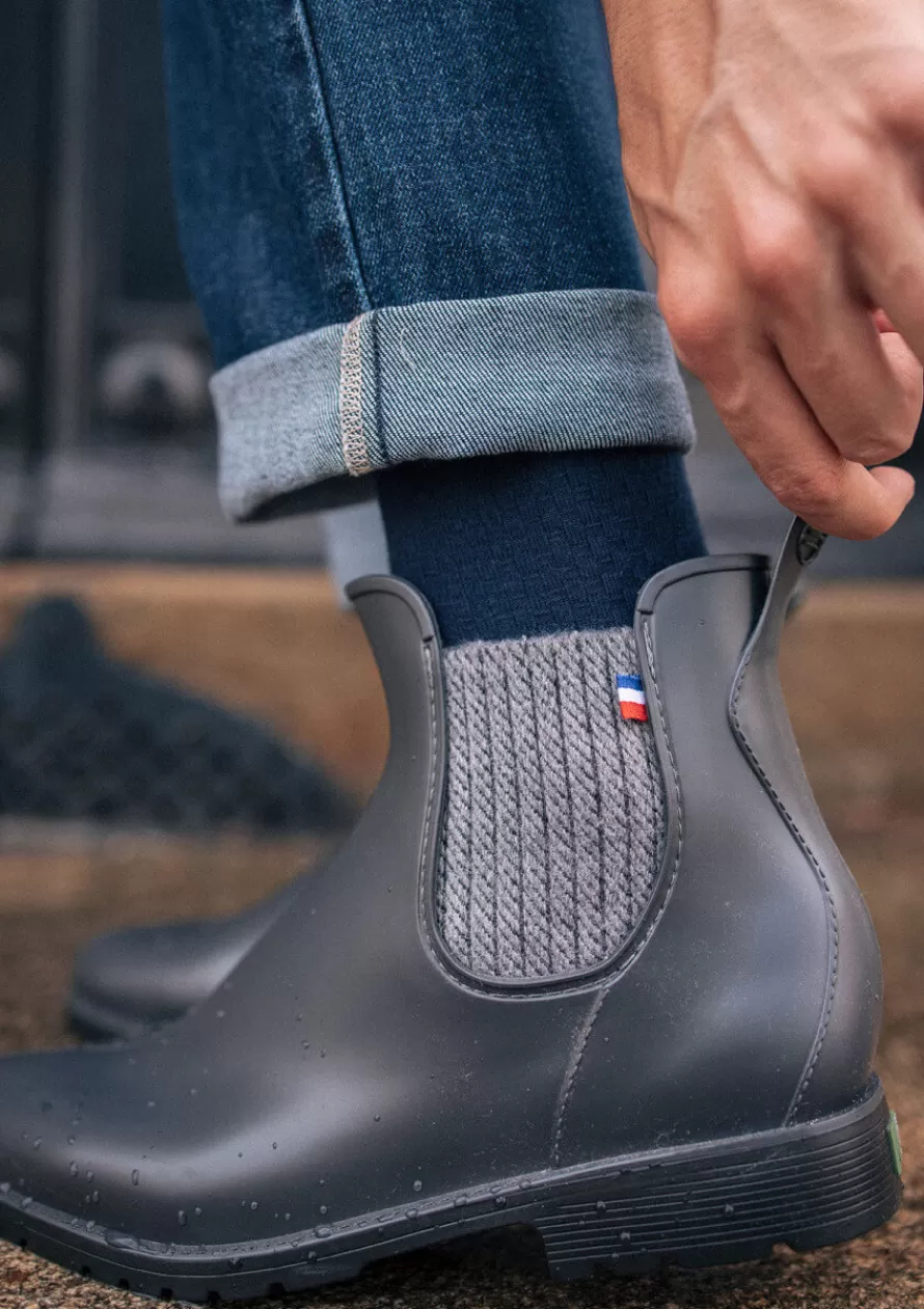Montlimart Boots De Pluie<BOOTS MONTPLUIE ANTHRACITE JACQUARD AnthraciteJacquard