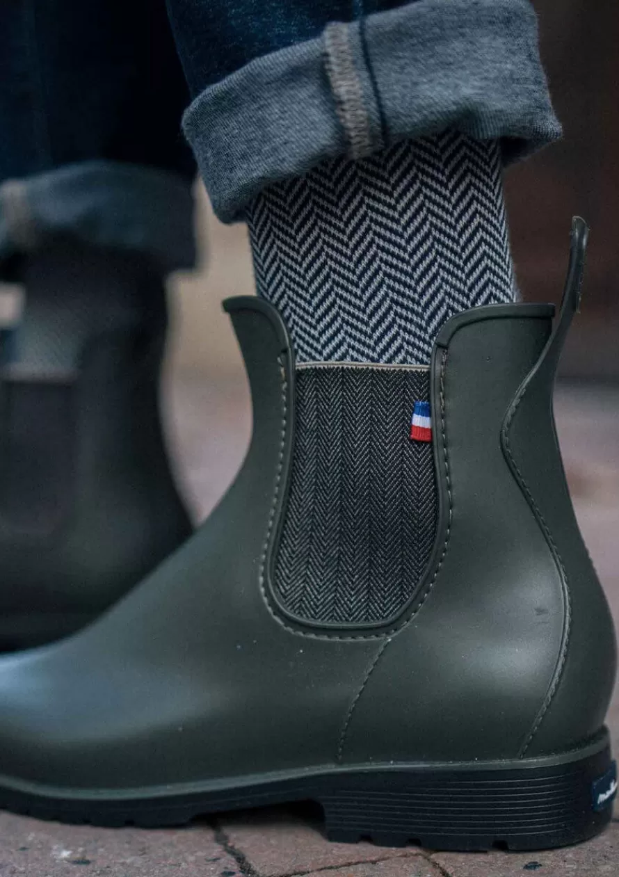 Montlimart Boots De Pluie<BOOTS MONTPLUIE KAKI CHEVRONS KakiChevrons