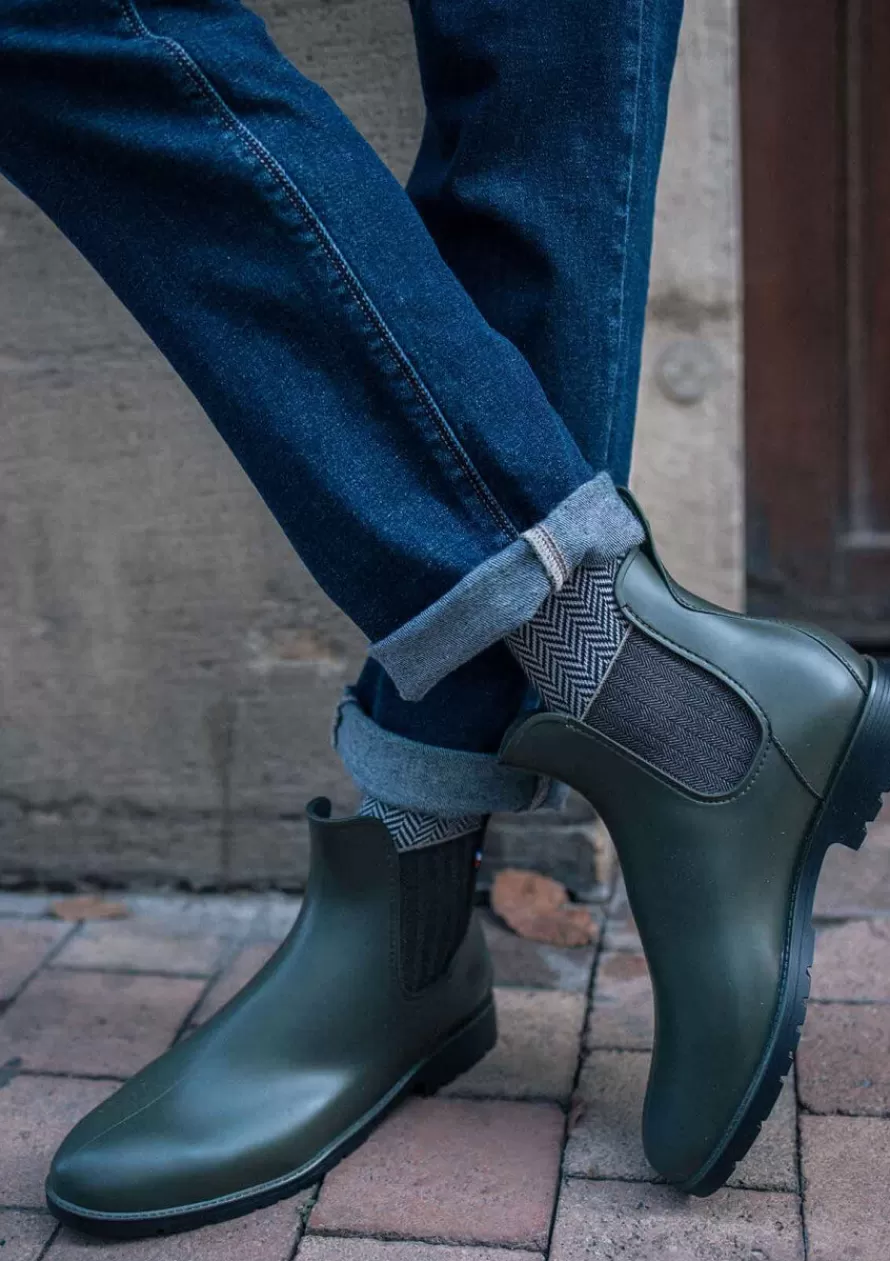 Montlimart Boots De Pluie<BOOTS MONTPLUIE KAKI CHEVRONS KakiChevrons