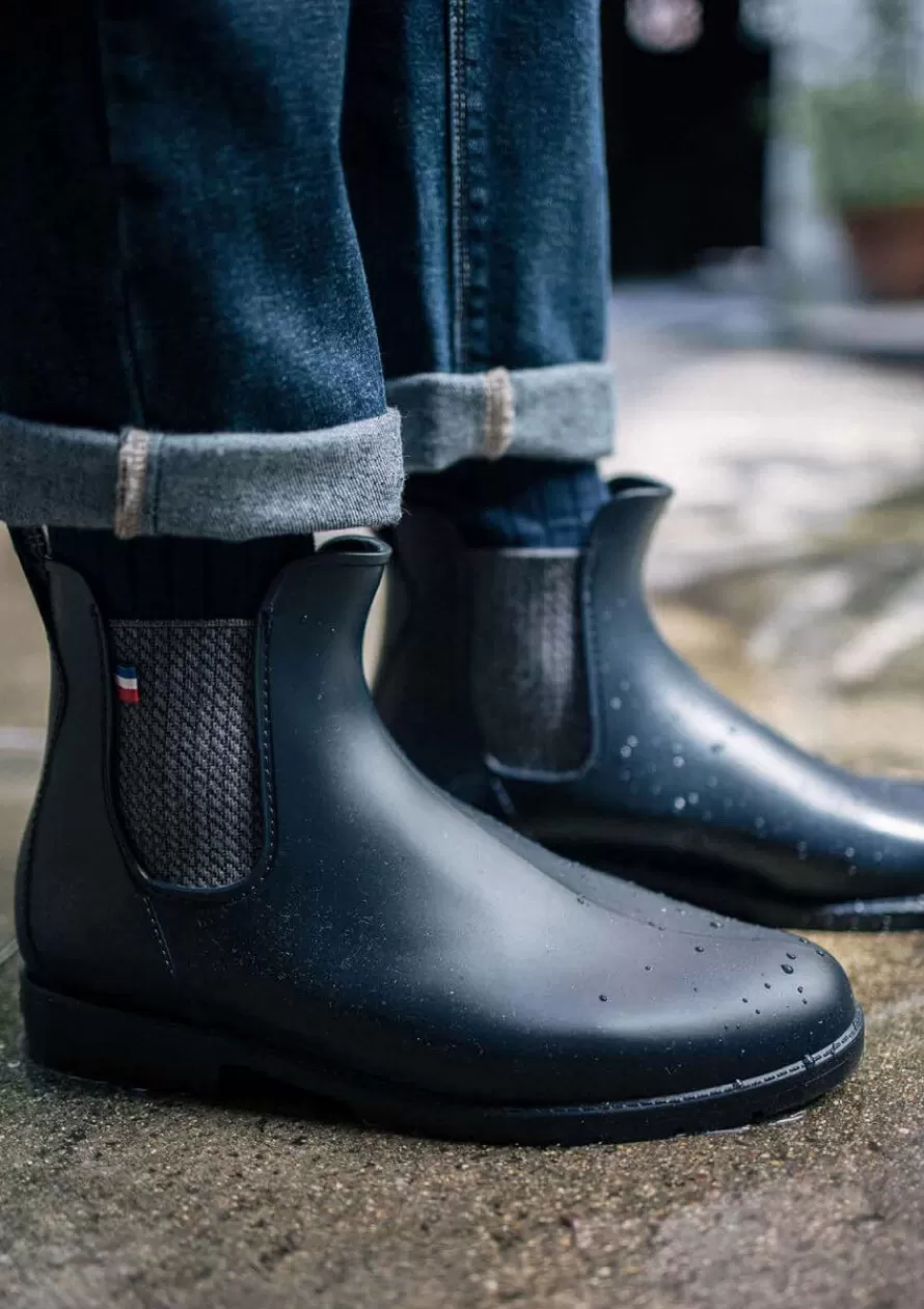 Montlimart Boots De Pluie<BOOTS MONTPLUIE MARINE JACQUARD MarineJacquard