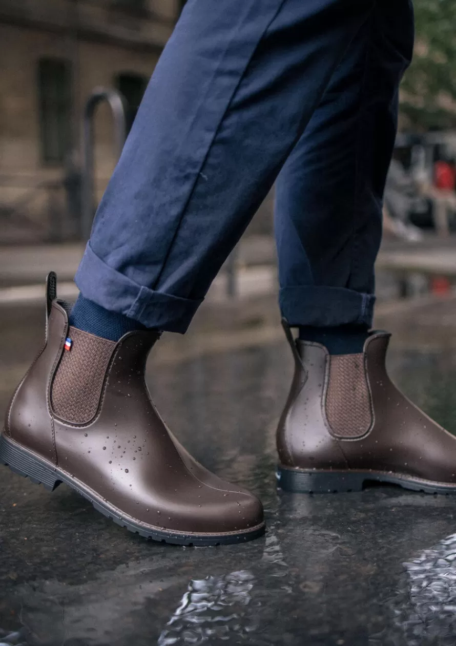 Montlimart Boots De Pluie<BOOTS MONTPLUIE MARRON JACQUARD MarronJacquard