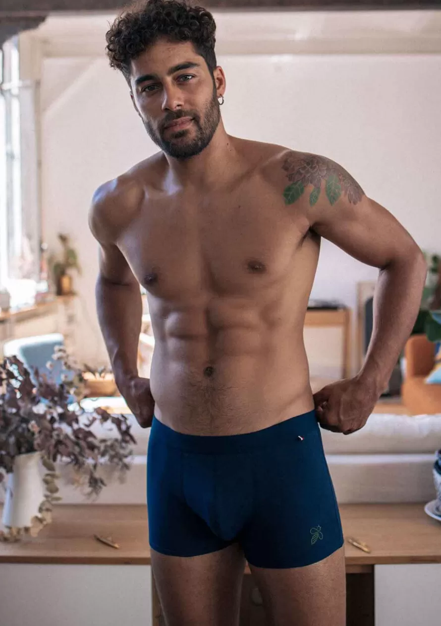Montlimart Boxers & Pyjamas | Jeans & Pantalons<BOXER QUOTIDIEN Marine/Vert
