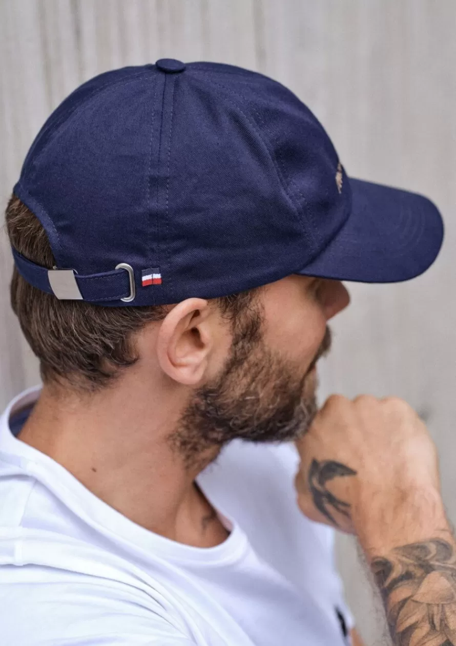 casquette_vitamine_bleu_marine_2-1.webp Montlimart Bonnets & Casquettes<CASQUETTE VITAMINE BLEU MARINE BleuMarine