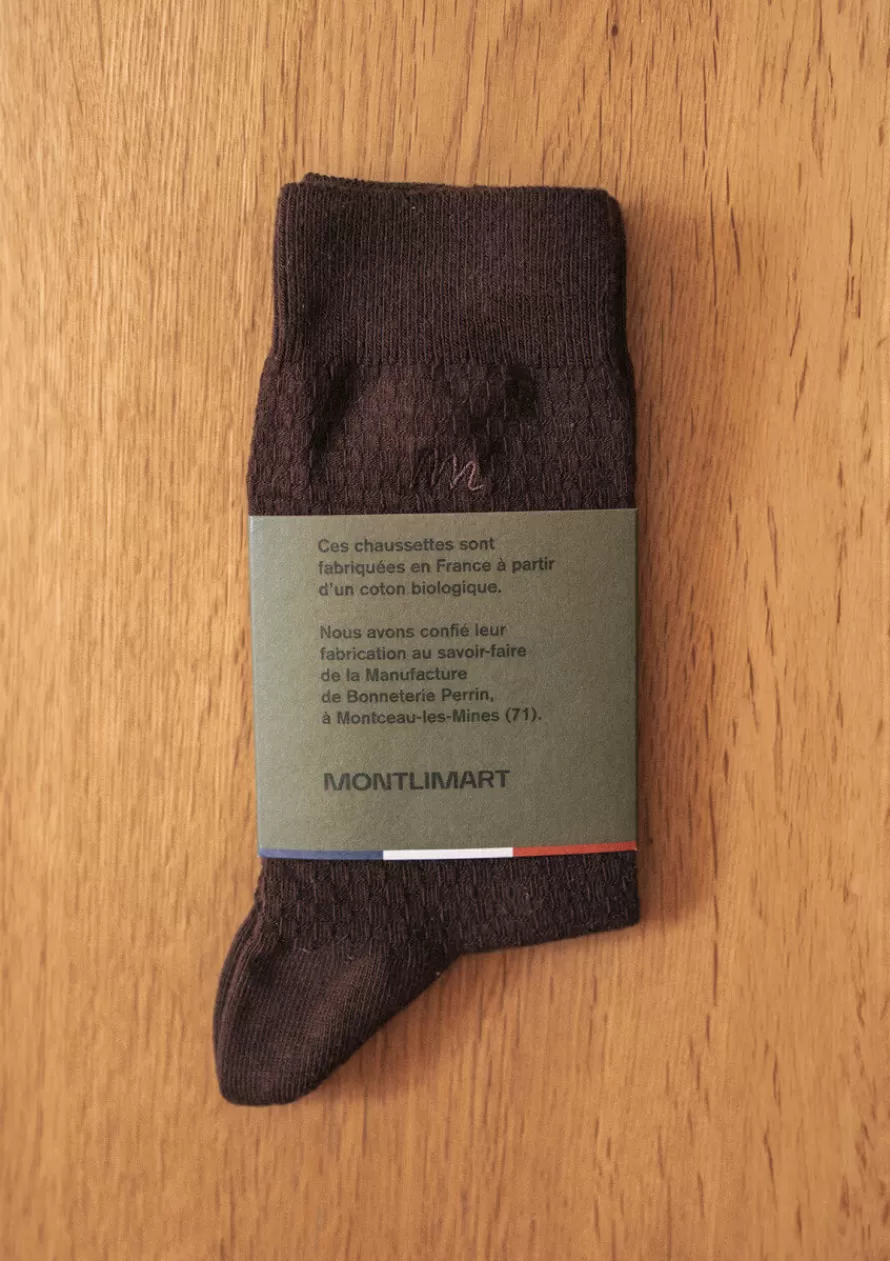 Montlimart Chaussettes<CHAUSSETTES ALVEOLE Marron