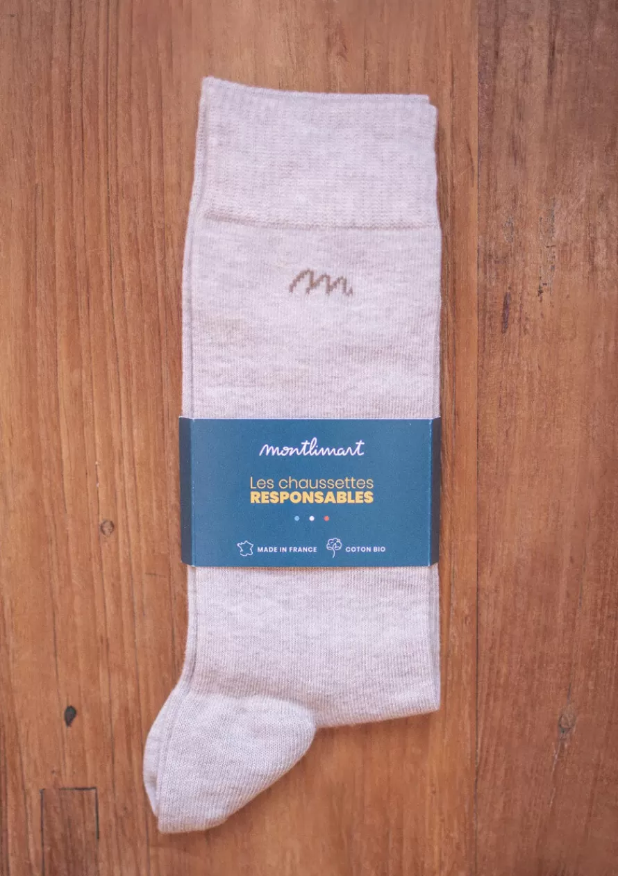 Montlimart Chaussettes<CHAUSSETTES FIBRE Beige