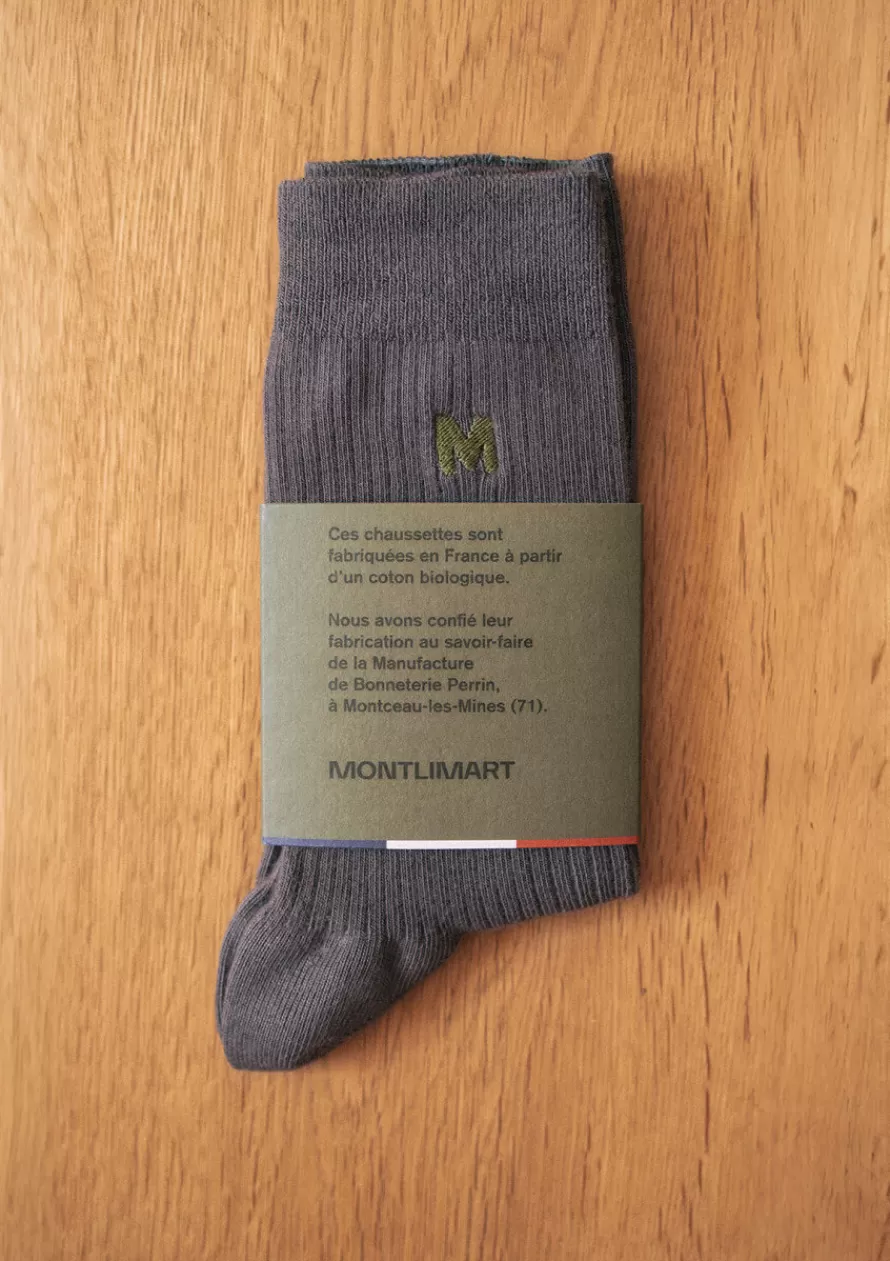 chaussettes_maine_anthracite_2-1.webp Montlimart Chaussettes<CHAUSSETTES MAINE Anthracite