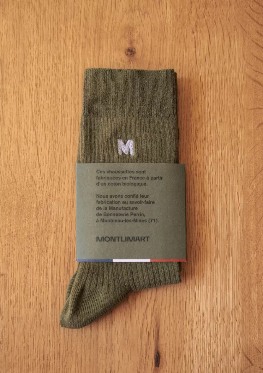 chaussettes_maine_vert_2-1.webp Montlimart Chaussettes<CHAUSSETTES MAINE Vert