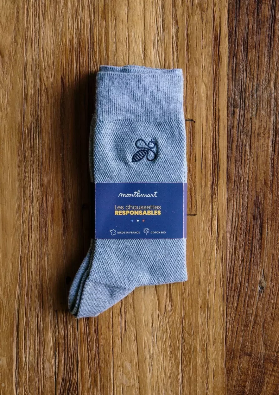 Montlimart Chaussettes<CHAUSSETTES MONTLISOCKS GRIS CLAIR GrisClair