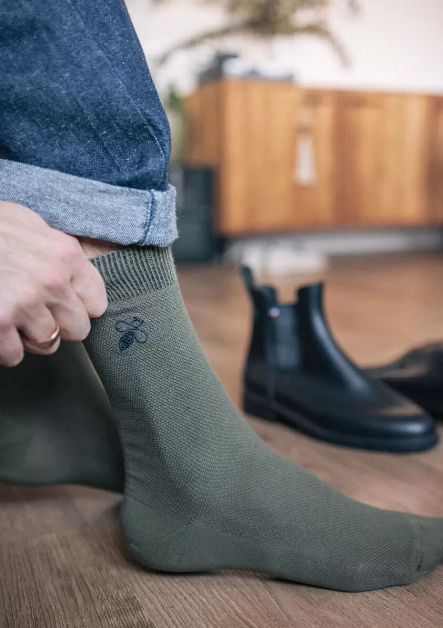 Montlimart Chaussettes<CHAUSSETTES MONTLISOCKS KAKI CLAIR KakiClair