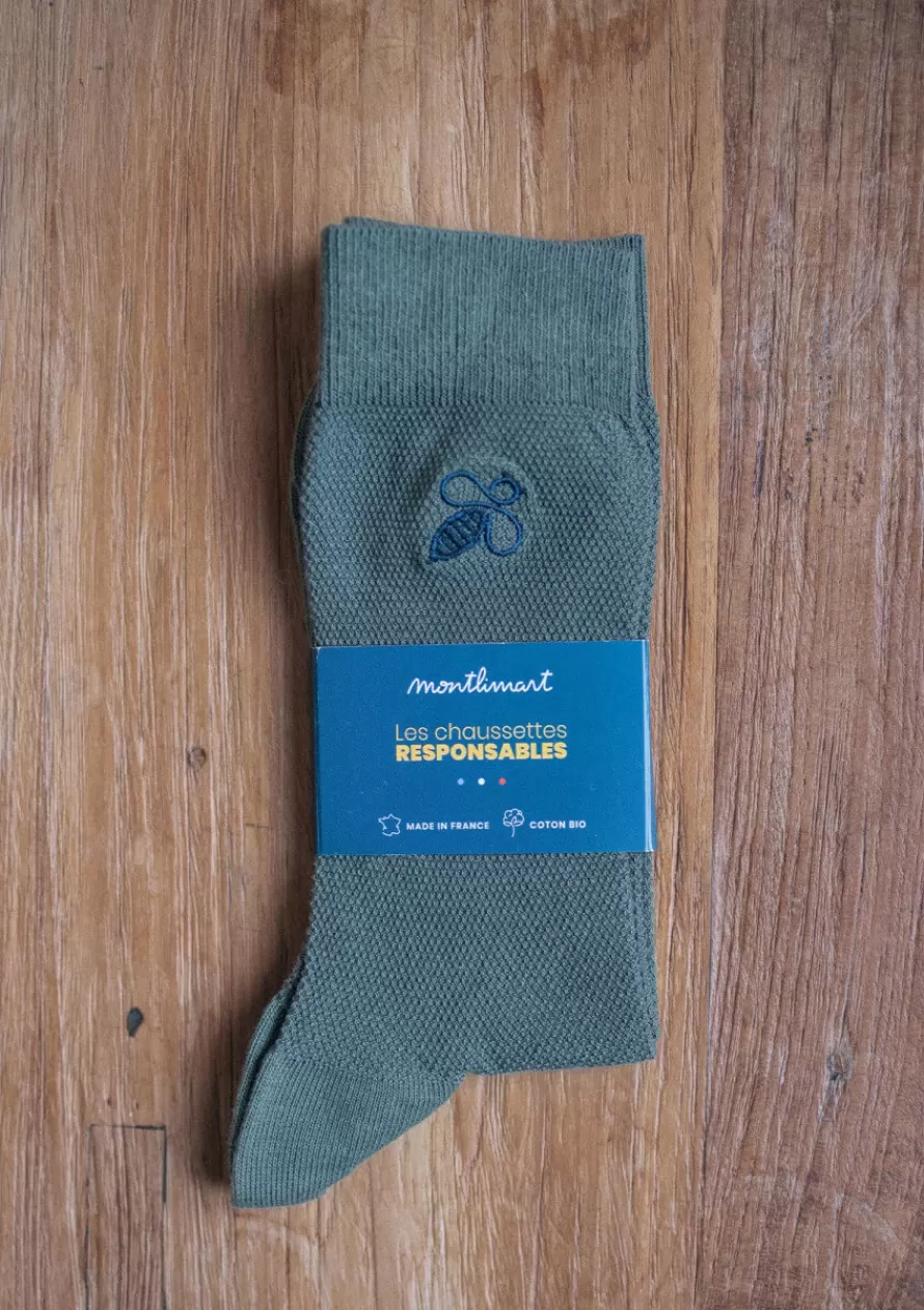 Montlimart Chaussettes<CHAUSSETTES MONTLISOCKS KAKI CLAIR KakiClair
