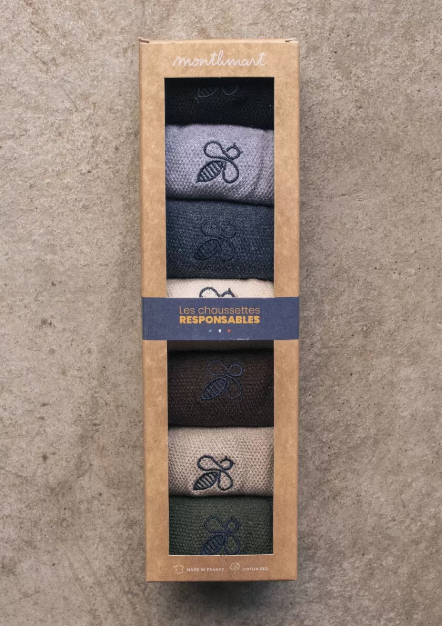 Montlimart Chaussettes<CHAUSSETTES SEMAINIER MONTLISOCK Multicolore