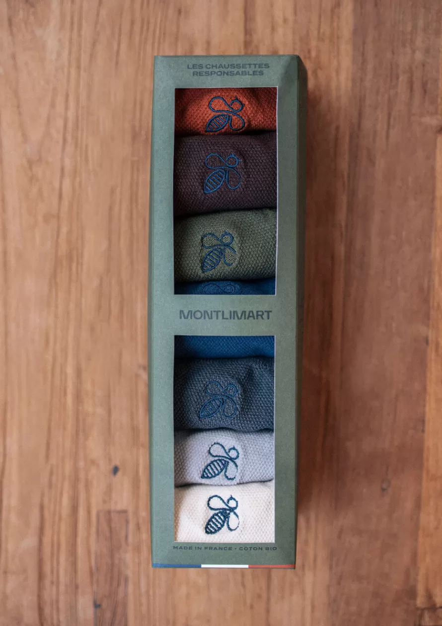 Montlimart Chaussettes<CHAUSSETTES SEMAINIER MONTLISOCK MULTICOLORE 3 Multicolore3