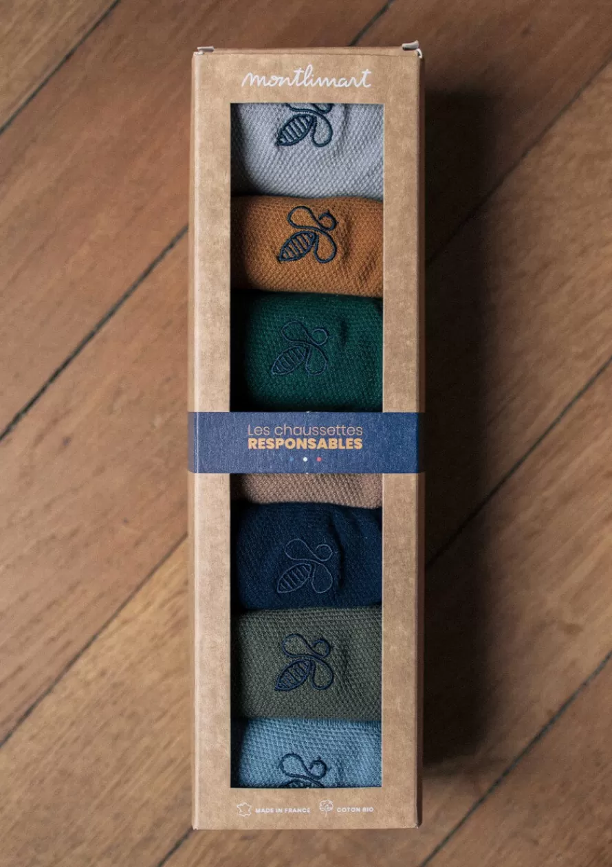 Montlimart Chaussettes<CHAUSSETTES SEMAINIER MONTLISOCK MULTICOLORE 2 Multicolore2