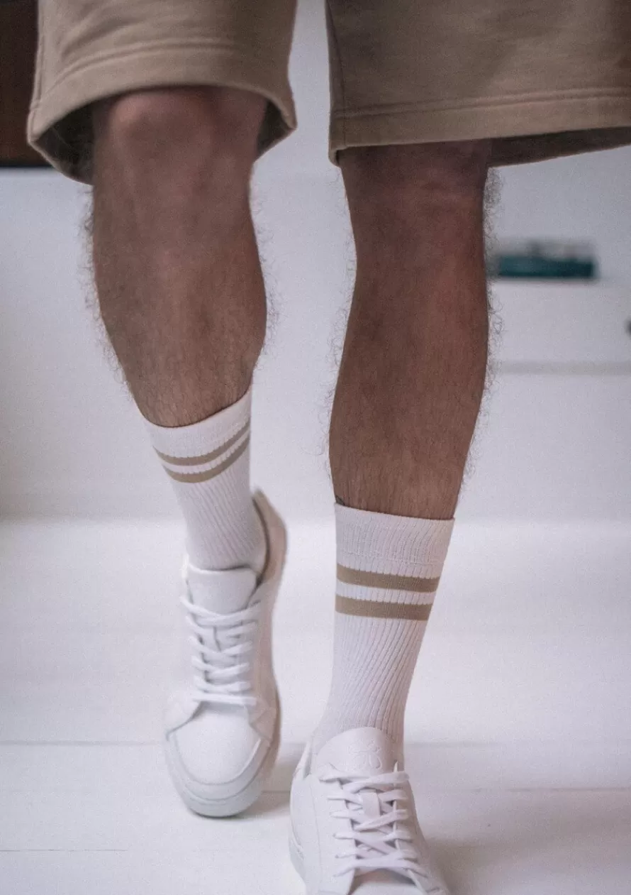 chaussettes_tennis_beige_2-1.webp Montlimart Chaussettes<CHAUSSETTES TENNIS Beige