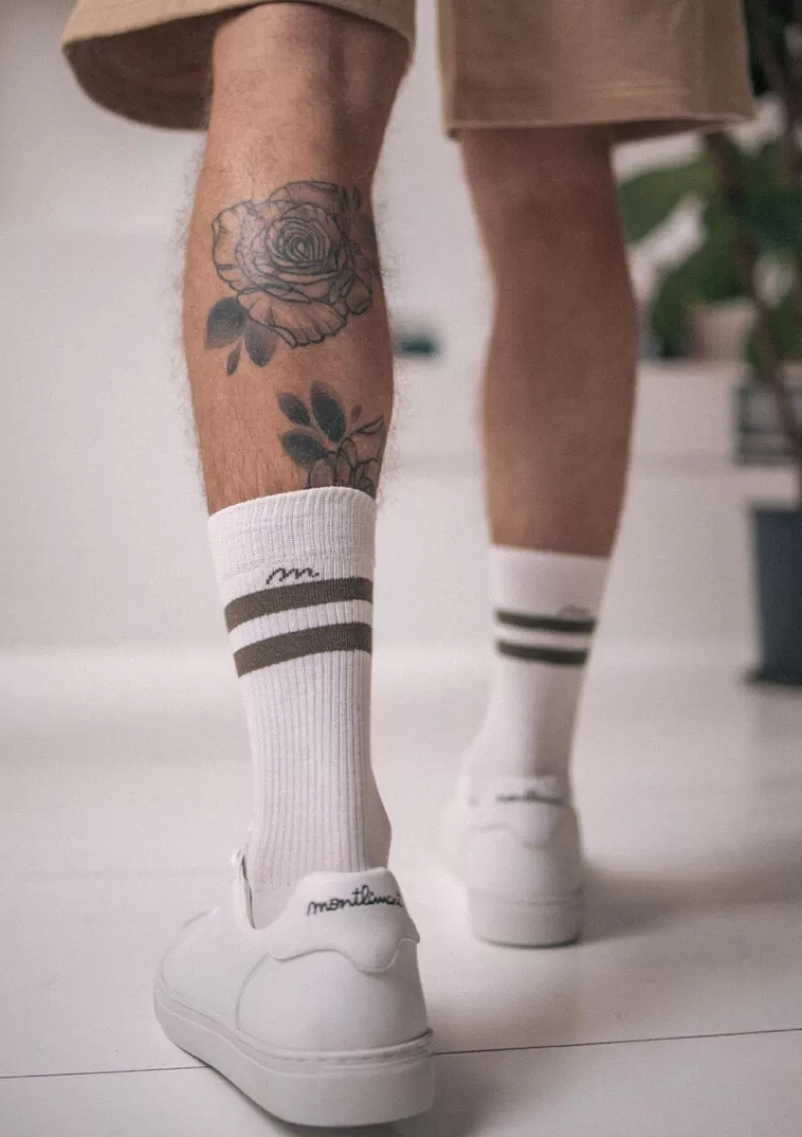 Montlimart Chaussettes<CHAUSSETTES TENNIS Kaki
