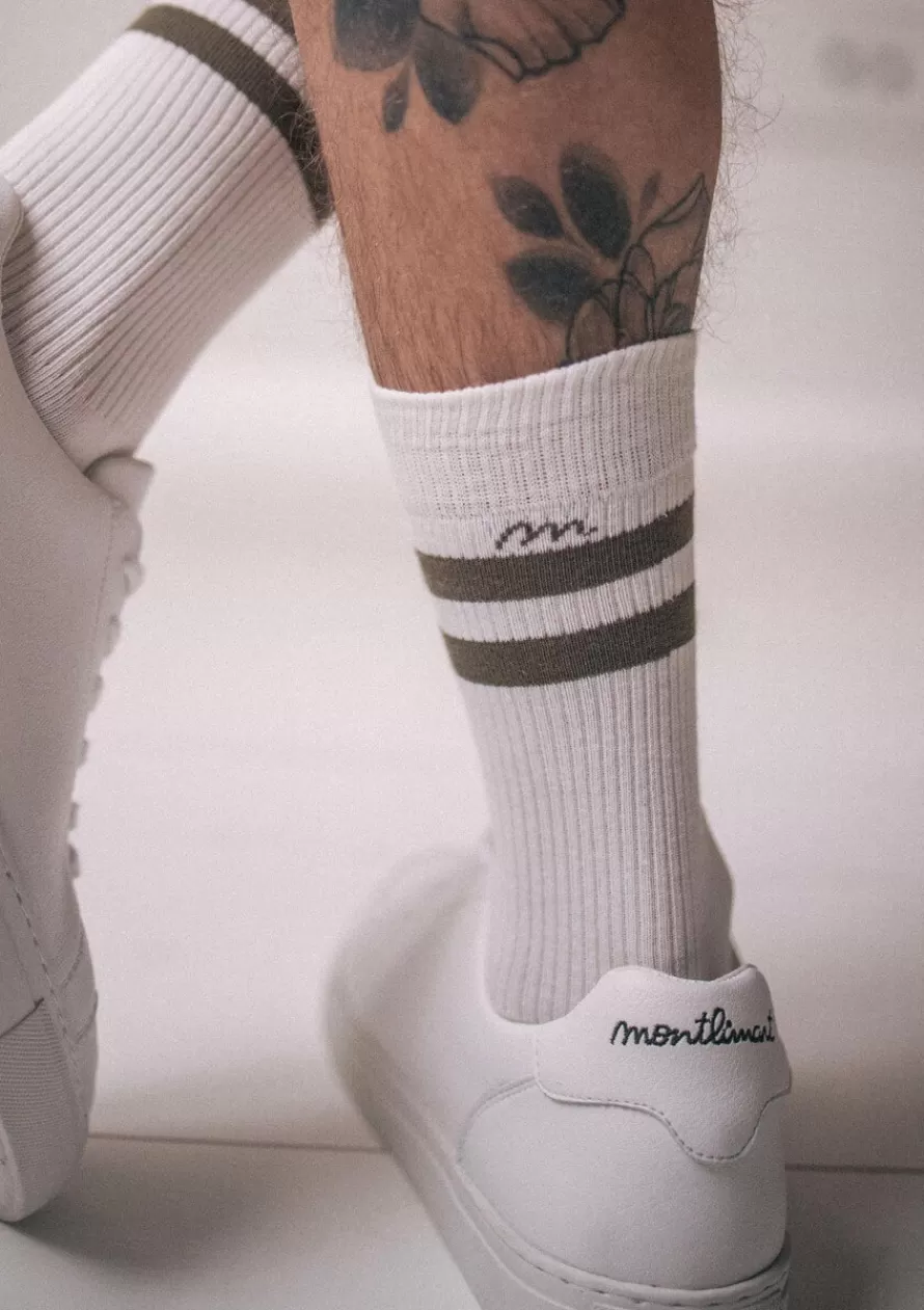 Montlimart Chaussettes<CHAUSSETTES TENNIS Kaki