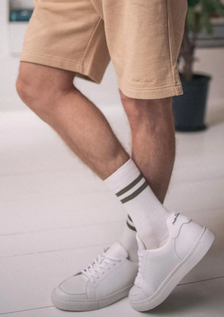 chaussettes_tennis_kaki_2-1.webp Montlimart Chaussettes<CHAUSSETTES TENNIS Kaki