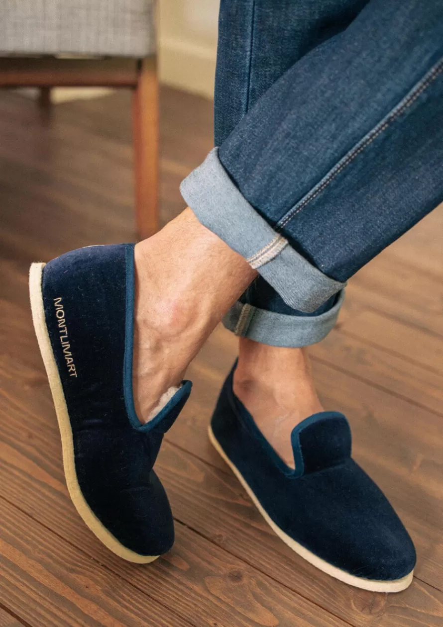 Montlimart Chaussons | Chaussons<CHAUSSONS JULES BLEU MARINE BleuMarine