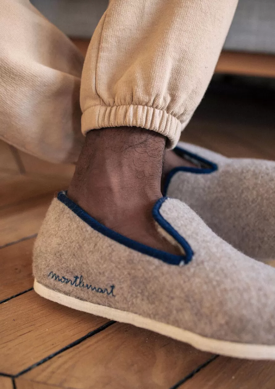 Montlimart Chaussons | Chaussons<CHAUSSONS MARTIN Beige/Marine