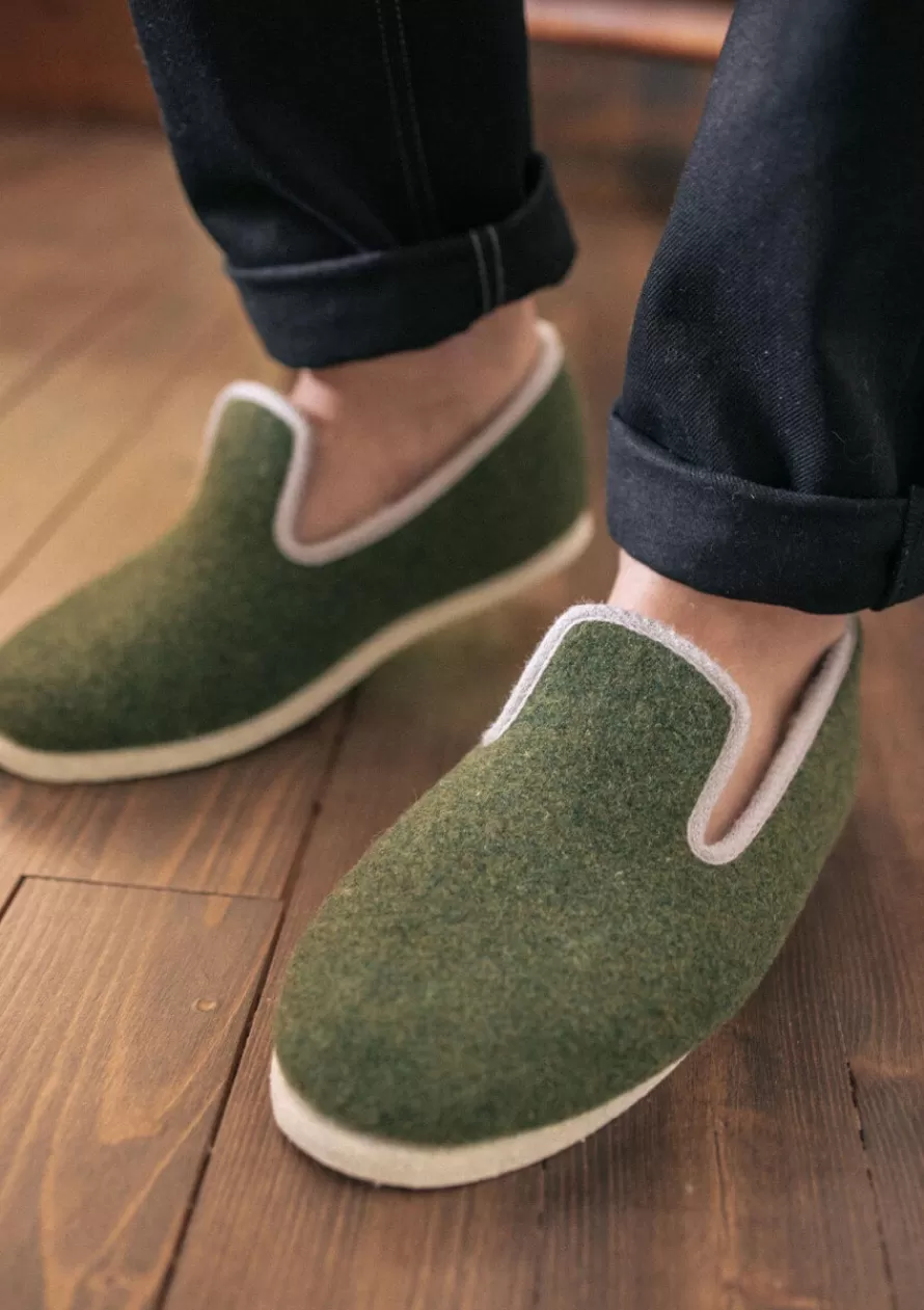 chaussons_martin_vert_3-1.webp Montlimart Chaussons | Chaussons<CHAUSSONS MARTIN Vert