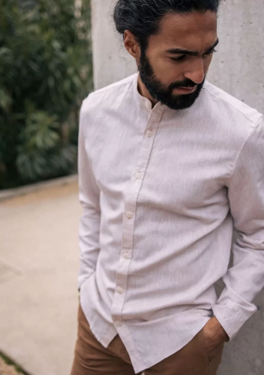 chemise_maolin_beige_2-1.webp Montlimart Chemises<CHEMISE MAOLIN Beige