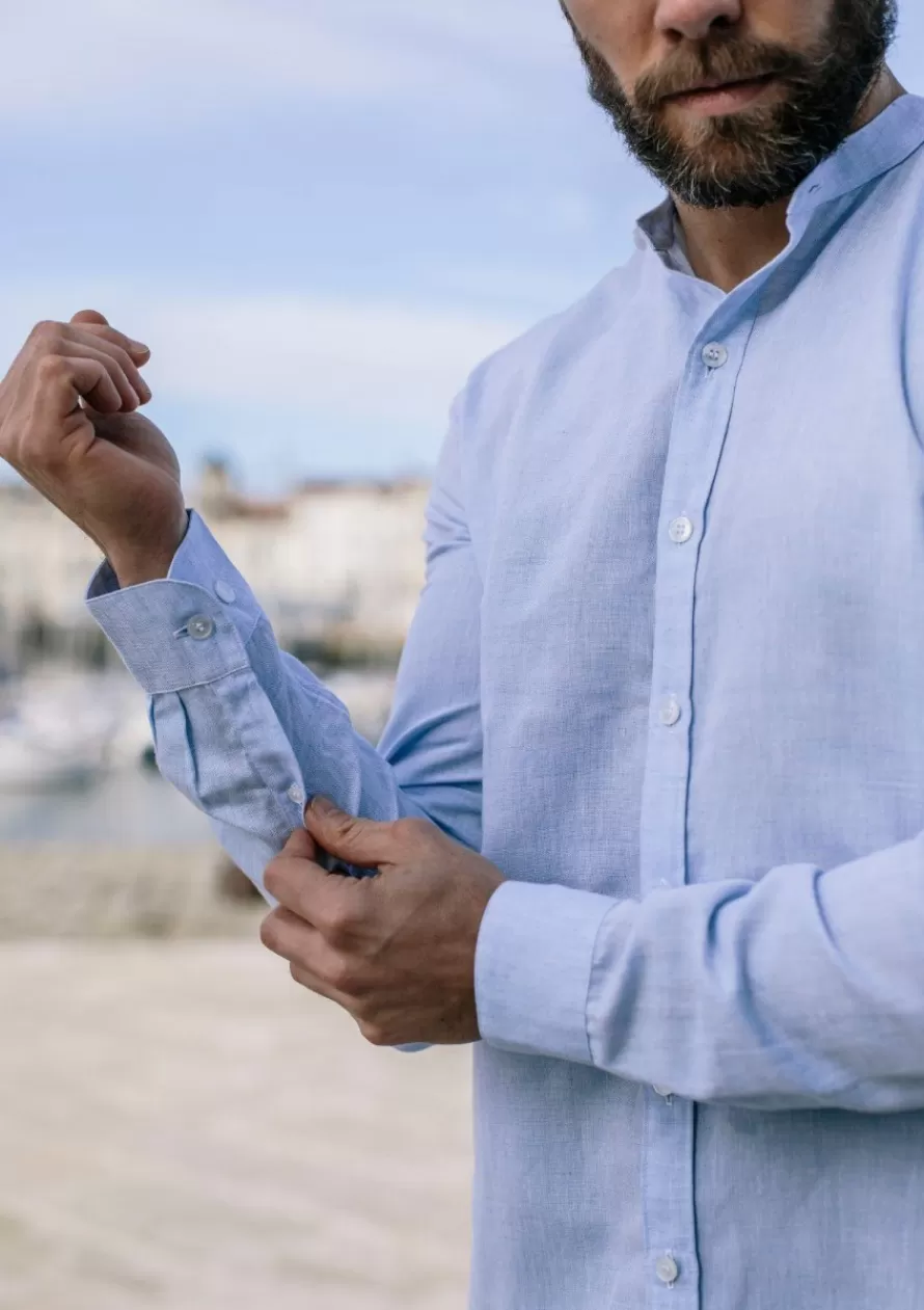 Montlimart Chemises<CHEMISE MAOLIN BLEU CLAIR BleuClair