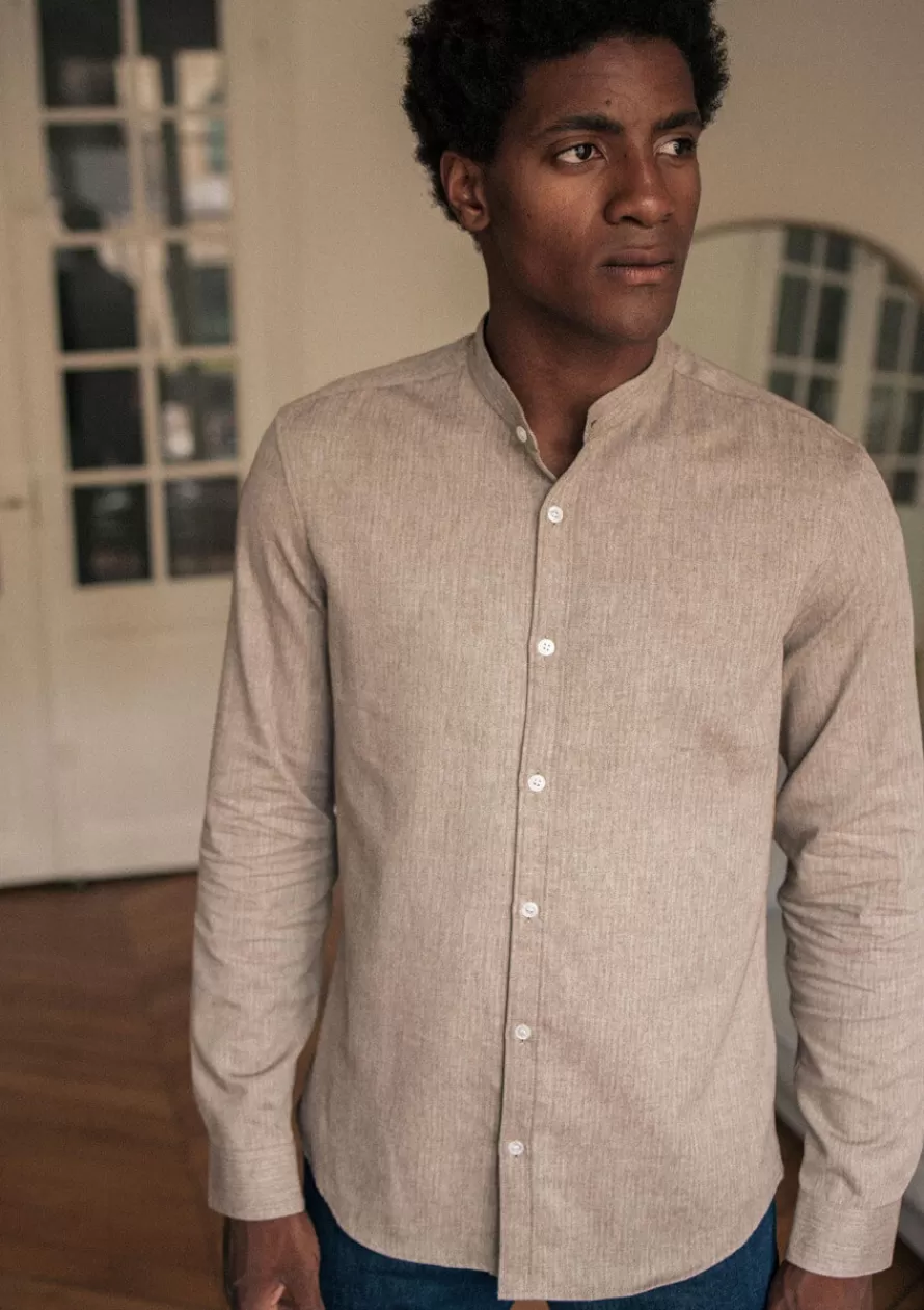 Montlimart Chemises<CHEMISE CHEVRONS MARRON ChevronsMarron
