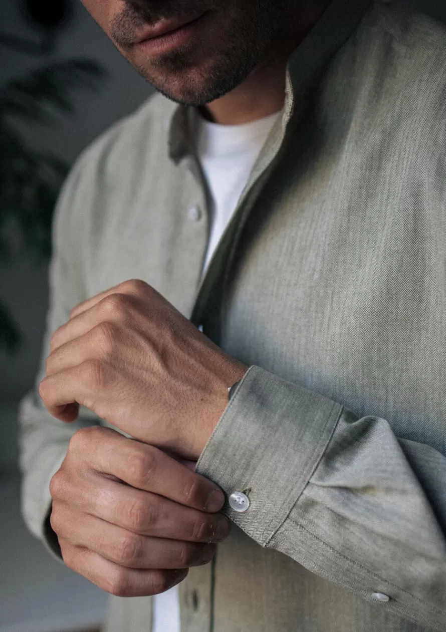 Montlimart Chemises<CHEMISE CHEVRONS VERT ChevronsVert