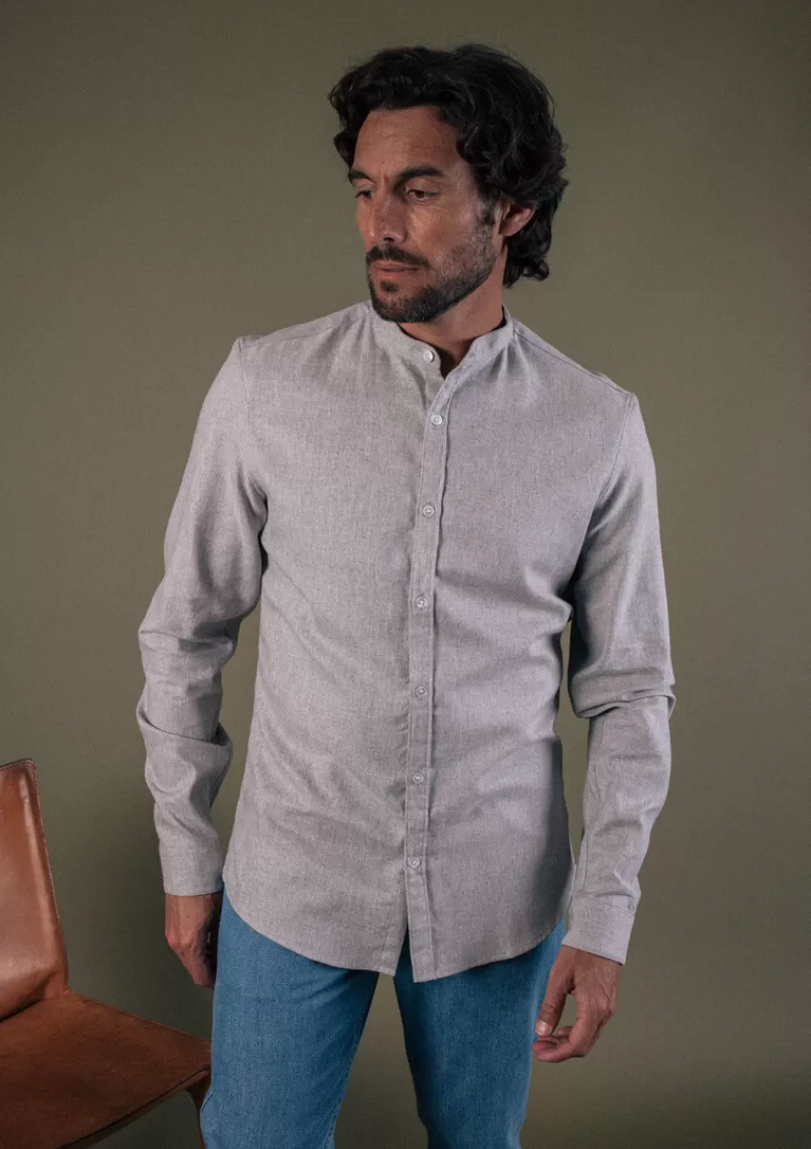 Montlimart Chemises<CHEMISE GRIS CHINE GrisChine