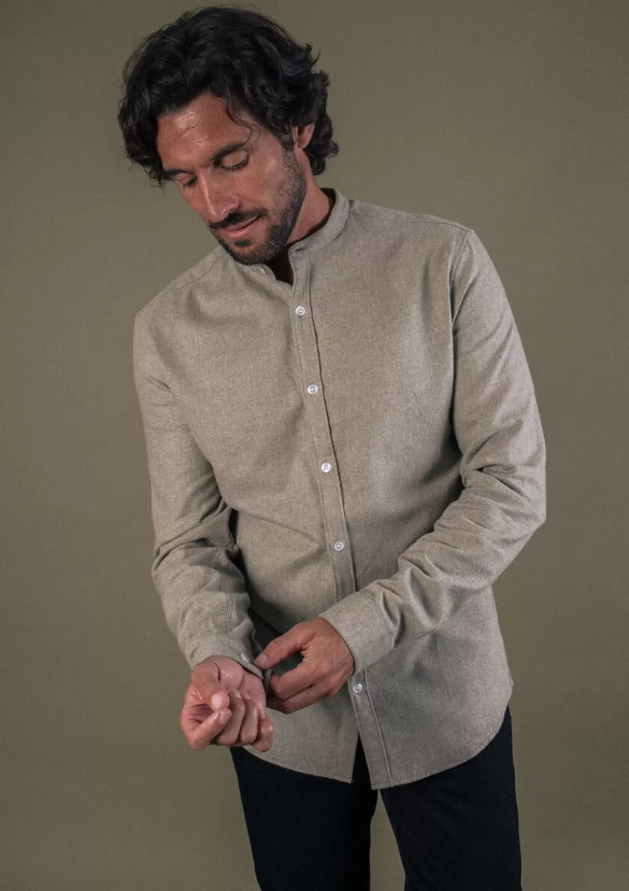 Montlimart Chemises<CHEMISE VERT CHINE VertChine