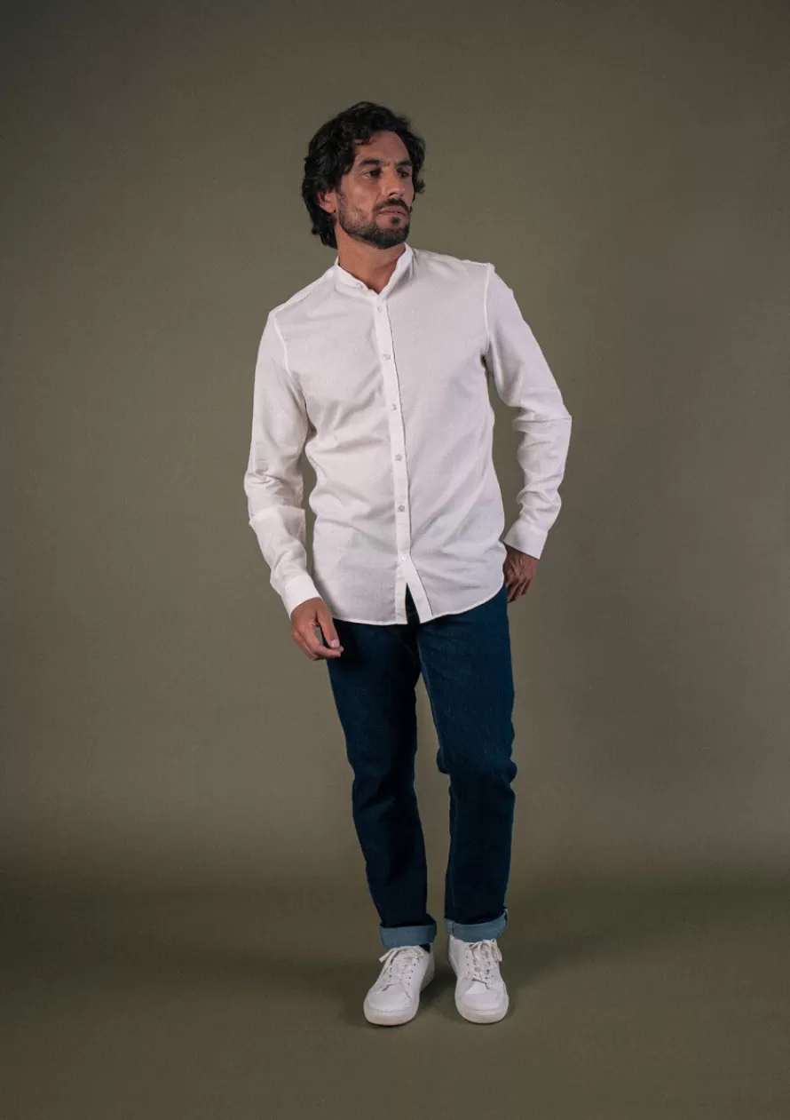 chemise_montwool_blanc_2-1.webp Montlimart Chemises<CHEMISE MONTWOOL Blanc