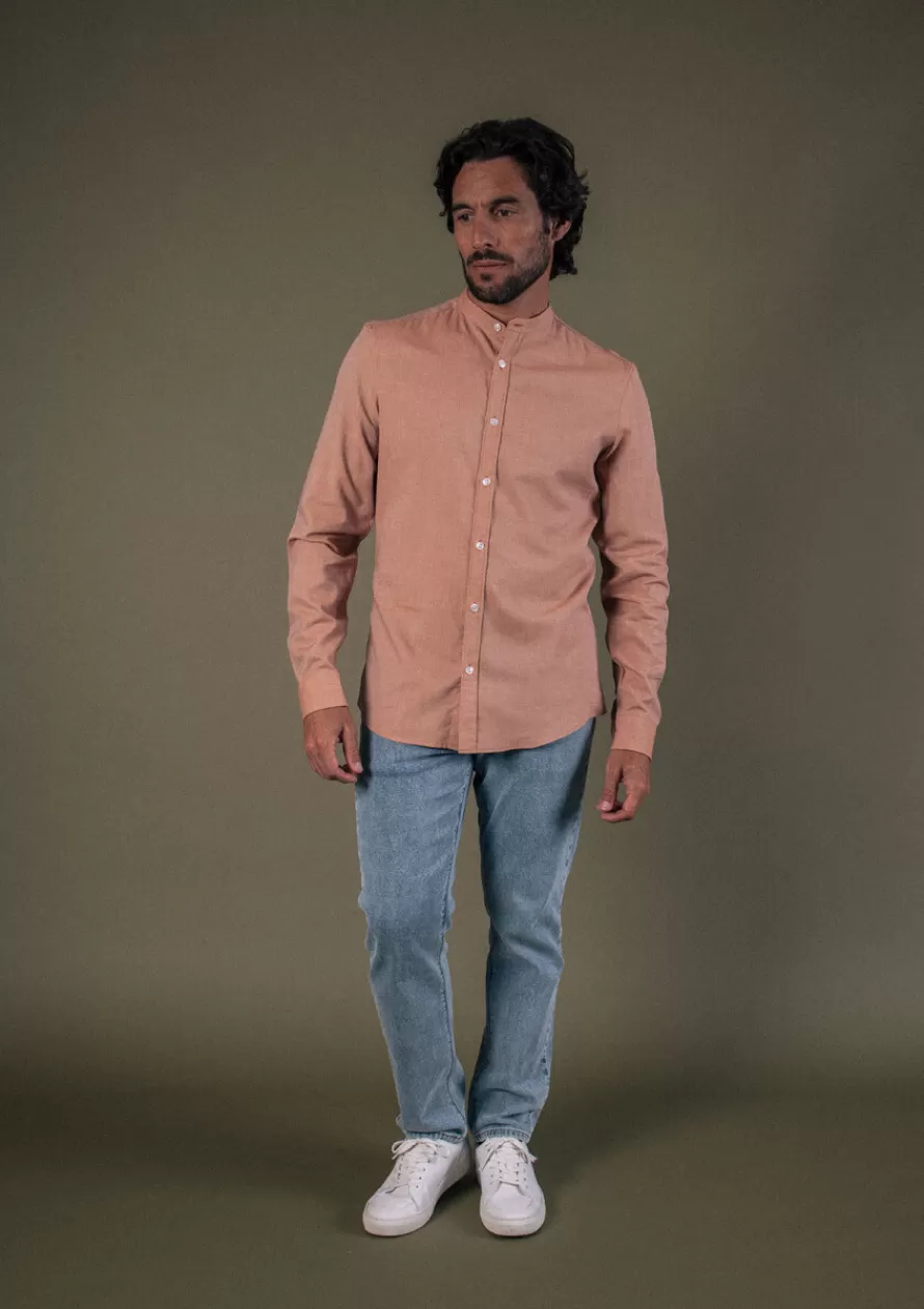 chemise_montwool_orange_2-1.webp Montlimart Chemises<CHEMISE MONTWOOL Orange