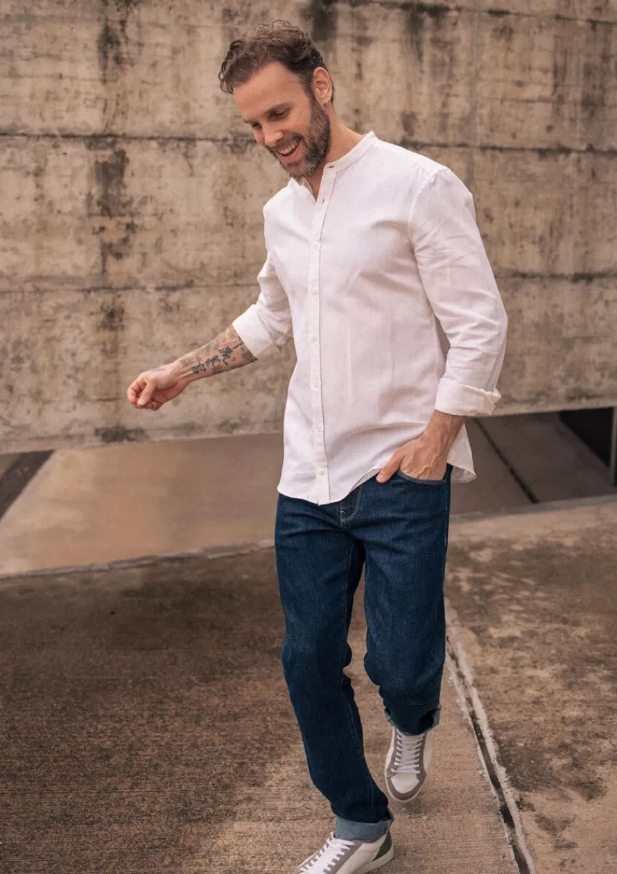 chemise_pierrelin_ecru_3-1.webp Montlimart Chemises<CHEMISE PIERRELIN Ecru