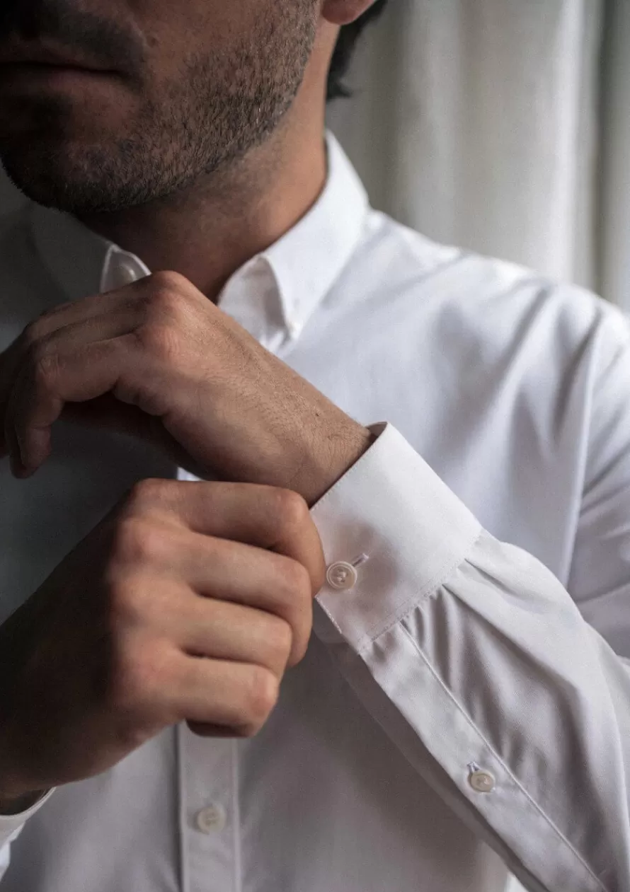 chemise_saint_remy_blanc_2-1.webp Montlimart Chemises<CHEMISE SAINT REMY Blanc
