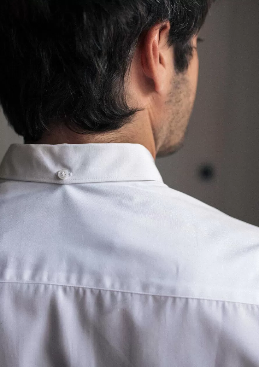 chemise_saint_remy_blanc_3-1.webp Montlimart Chemises<CHEMISE SAINT REMY Blanc
