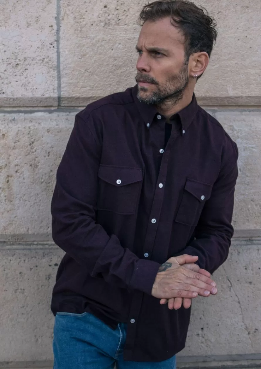 Montlimart Chemises<CHEMISE SURTOUT Bordeaux