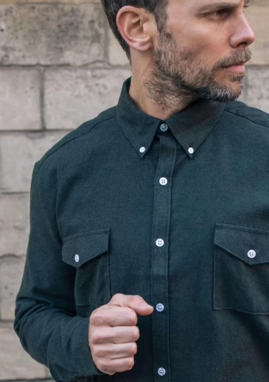 Montlimart Chemises<CHEMISE SURTOUT VERT KAKI VertKaki