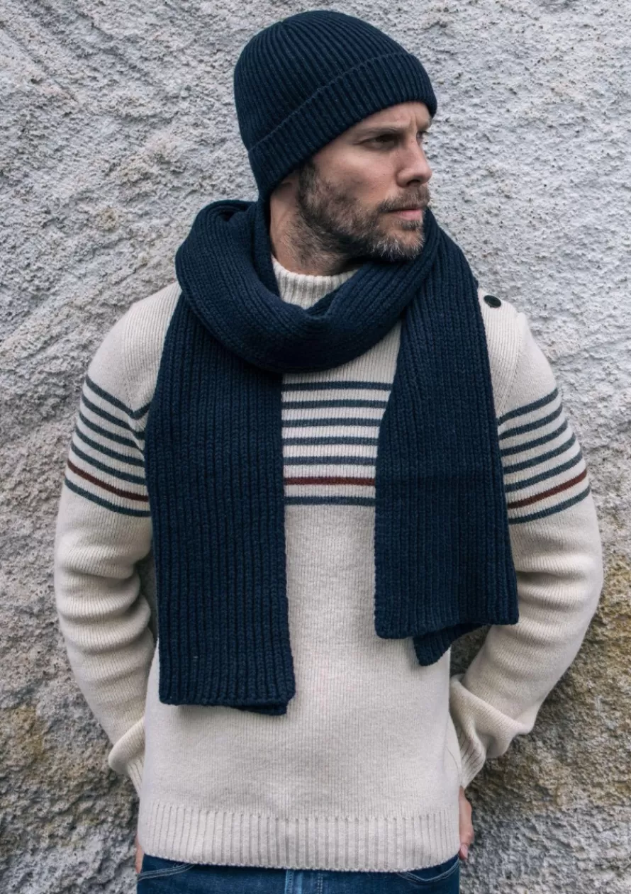 echarpe_chanterelle_marine_3-1.webp Montlimart Écharpes & Gants<ECHARPE CHANTERELLE Marine