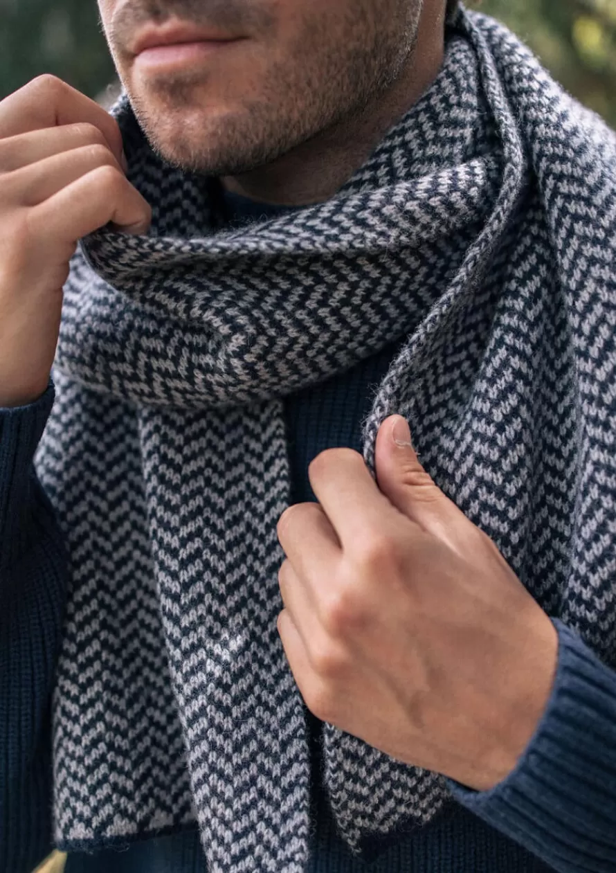 Montlimart Écharpes & Gants<ECHARPE GALON Marine