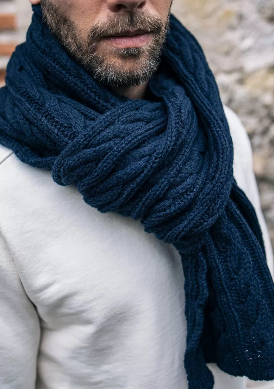 Montlimart Écharpes & Gants<ECHARPE TORSADE Marine