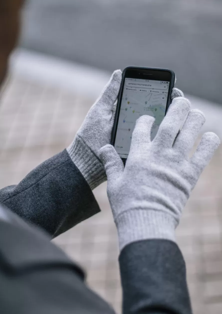 Montlimart Écharpes & Gants<GANTS TACTILES PLEYNET GRIS CLAIR GrisClair