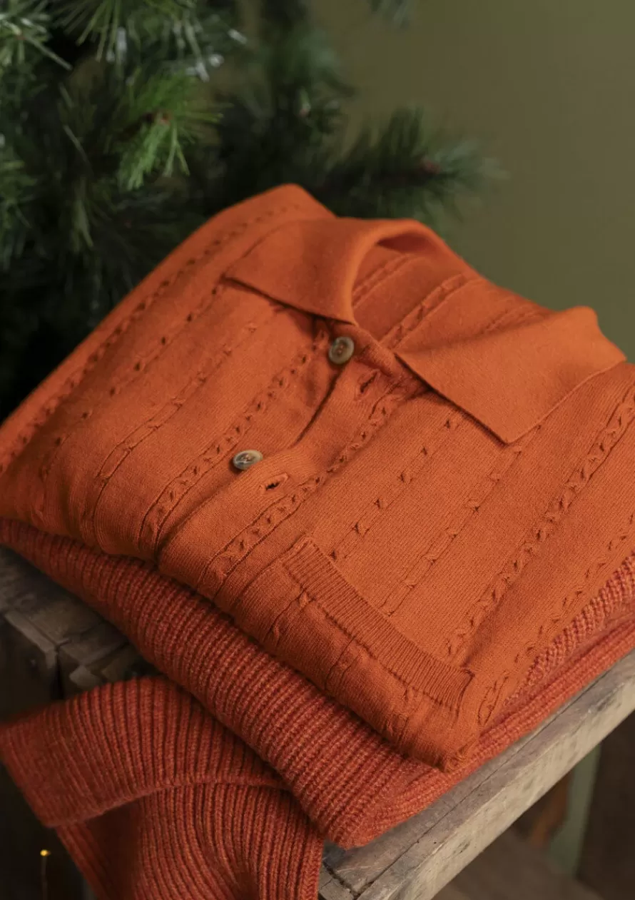 Montlimart Pulls | Chemises<GILET JASERAN Orange