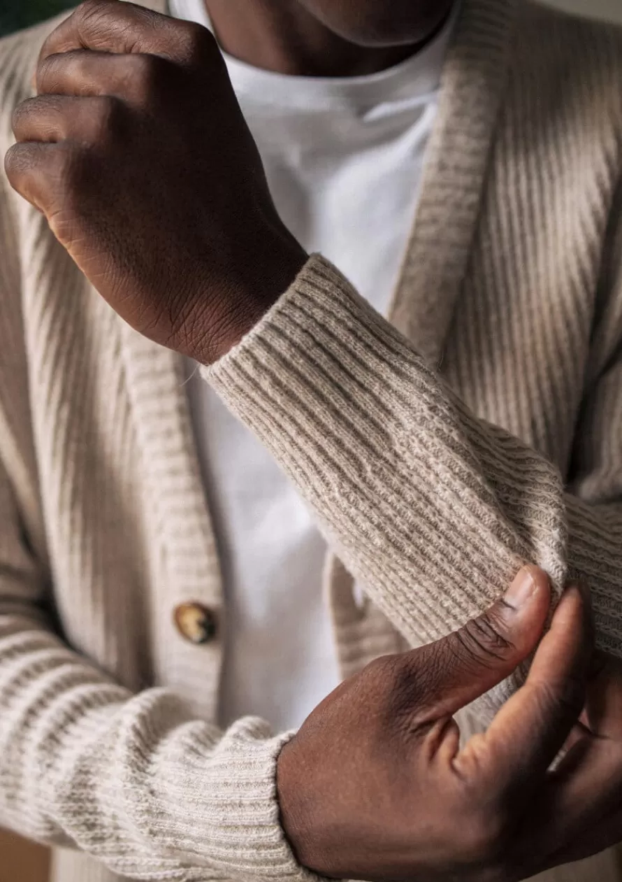 Montlimart Pulls<GILET NOSTALGIE Ecru