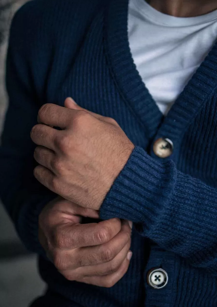 Montlimart Pulls<GILET NOSTALGIE Marine