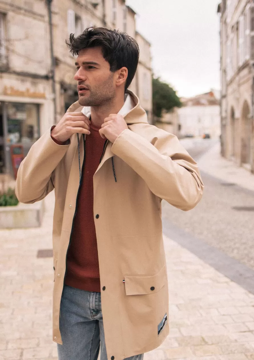 impermeable_averse_beige_2-1.webp Montlimart Ciré & Vestes<IMPERMEABLE AVERSE Beige