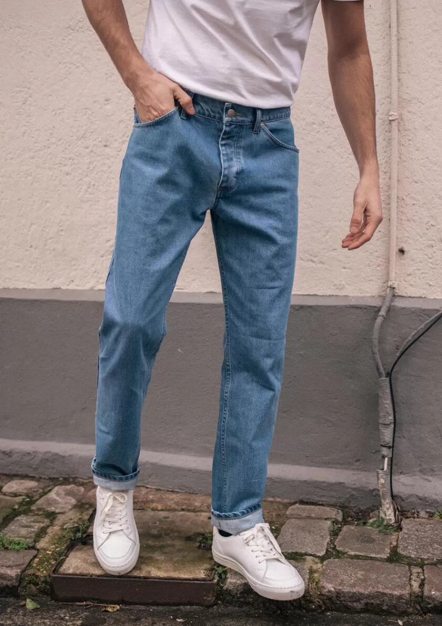 Montlimart Jeans & Pantalons<JEAN LUCAS DENIM DELAVE DenimDelave
