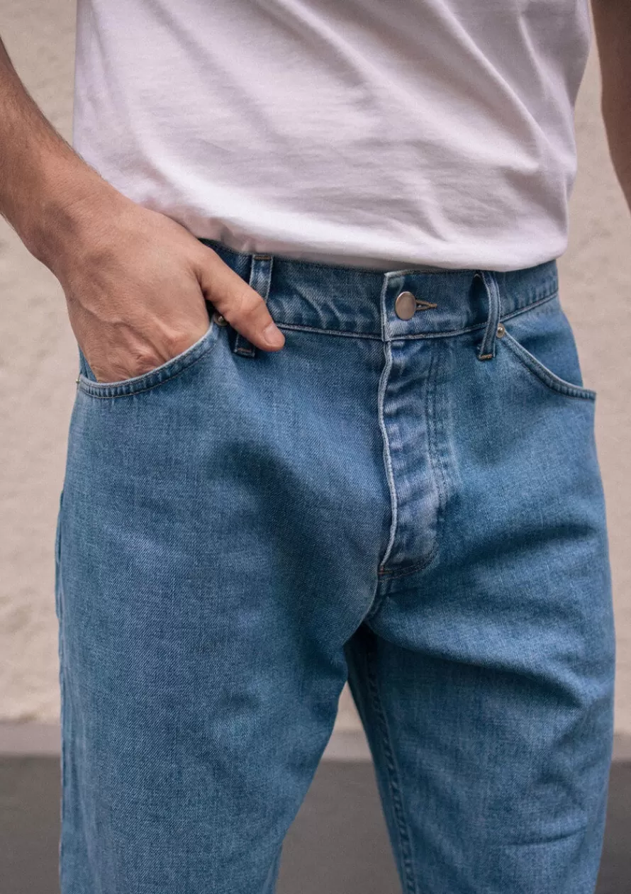 Montlimart Jeans & Pantalons<JEAN LUCAS DENIM DELAVE DenimDelave