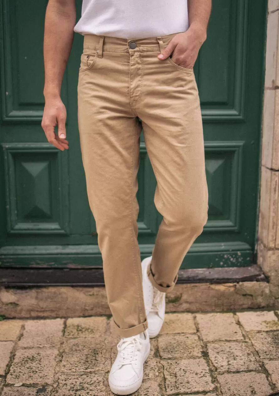 pantalon_louis_beige_2-1.webp Montlimart Jeans & Pantalons<PANTALON LOUIS Beige