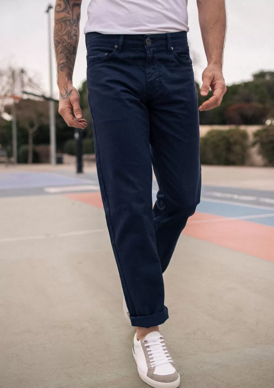 pantalon_louis_marine_2-1.webp Montlimart Jeans & Pantalons<PANTALON LOUIS Marine