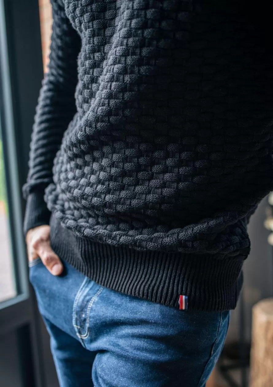Montlimart Pulls<PULL DAMIER Noir
